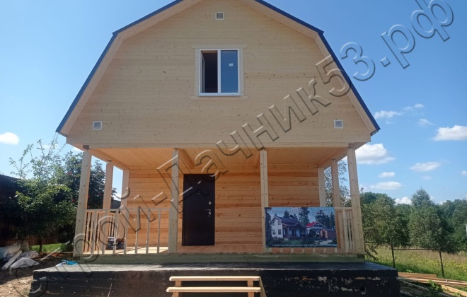 1 Брусовая баня  Б-34, 6х9м, 94.5 М², Московская область, Дмитровский район, деревня Совельево. (2)